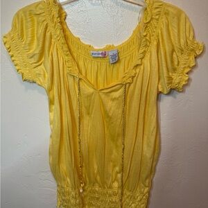 Body Central Sunny Yellow Blouse